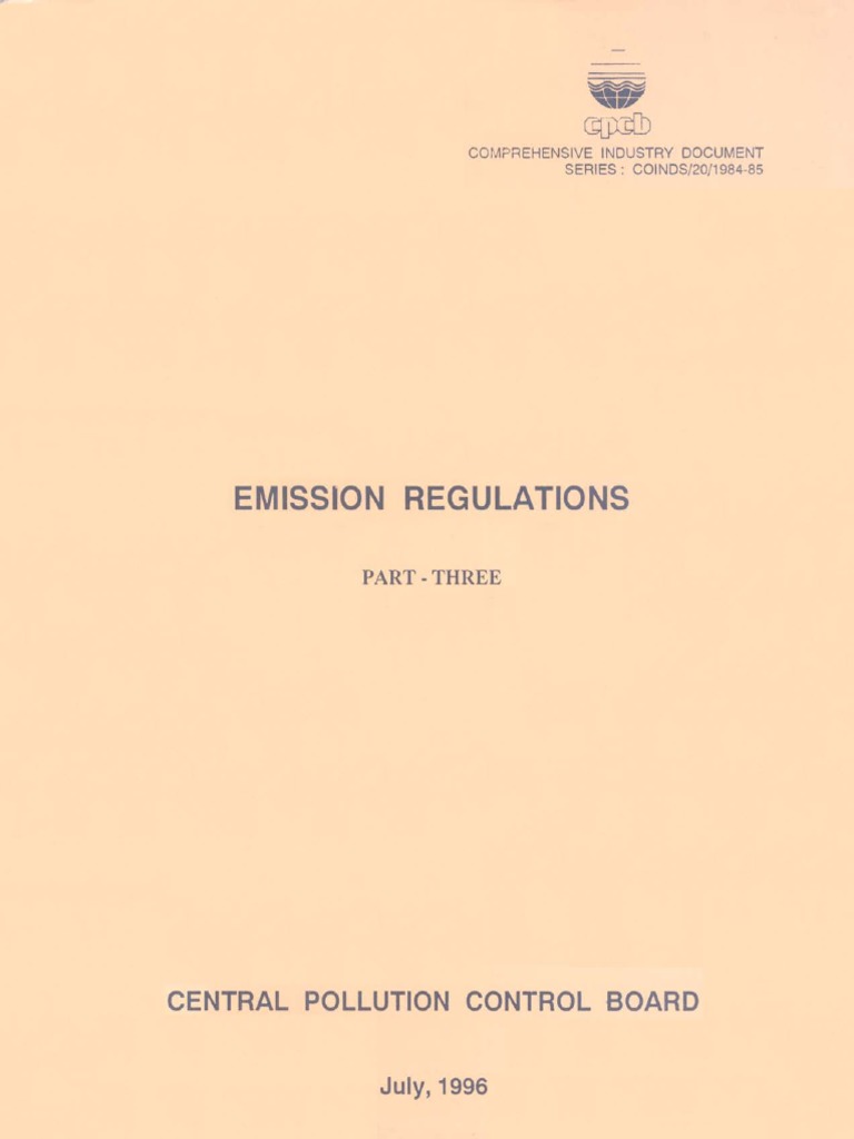 Emission Monitoring Guidelines for Industries | PDF | Air Pollution ...