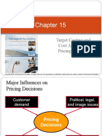 Target Costing and Cost Analysis For Pricing Decisions