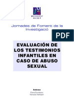 ABUSO SEXUAL (VERACIDAD DEL TESTIMONIO)