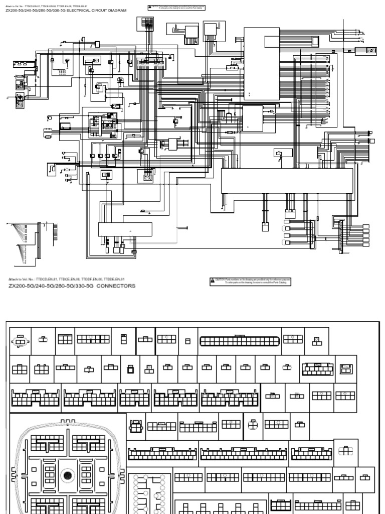 ZX200-5G/240-5G/280-5G/330-5G Electrical Circuit Diagram | PDF