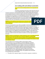 Module 8 Decision Making With and Without Constraints Solutions