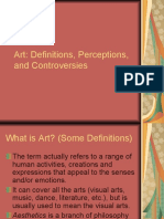 Art: Definitions, Perceptions, and Controversies