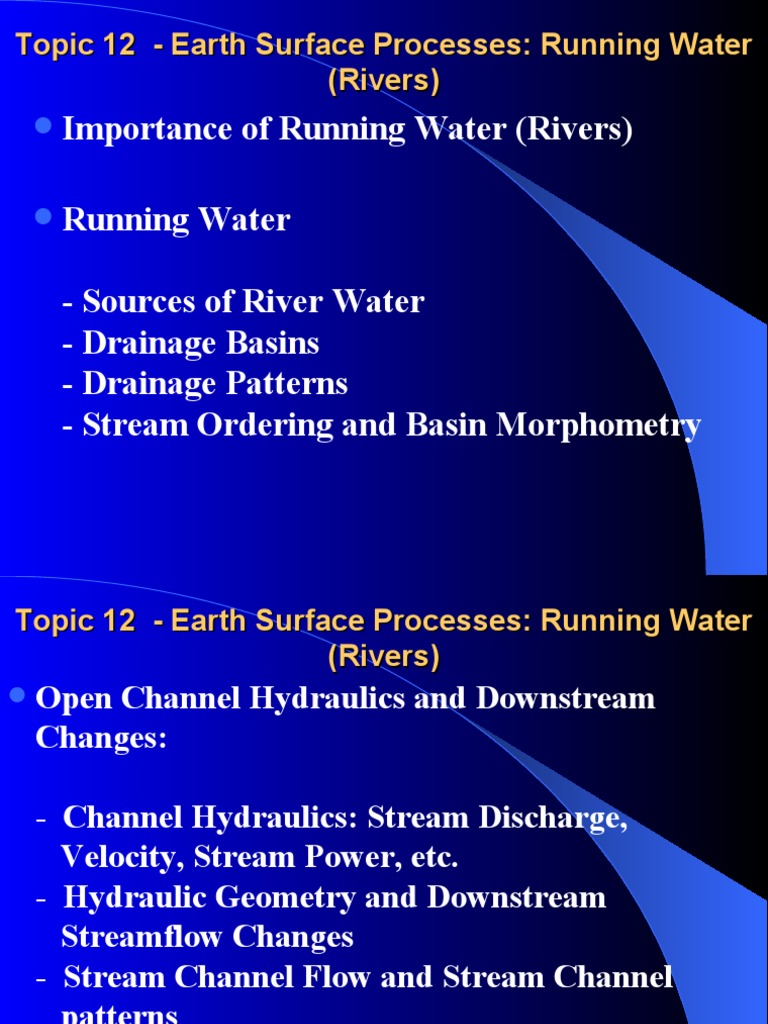 Understanding River Dynamics and Processes | PDF | River | River Delta