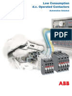 Low Consumption D.C. Operated Contactors: Automation Solution