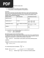 First Law in Open System