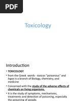 Intro To TDM and Toxicology