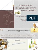 Exportacion e Importacion de Grasas y Aceites en 2