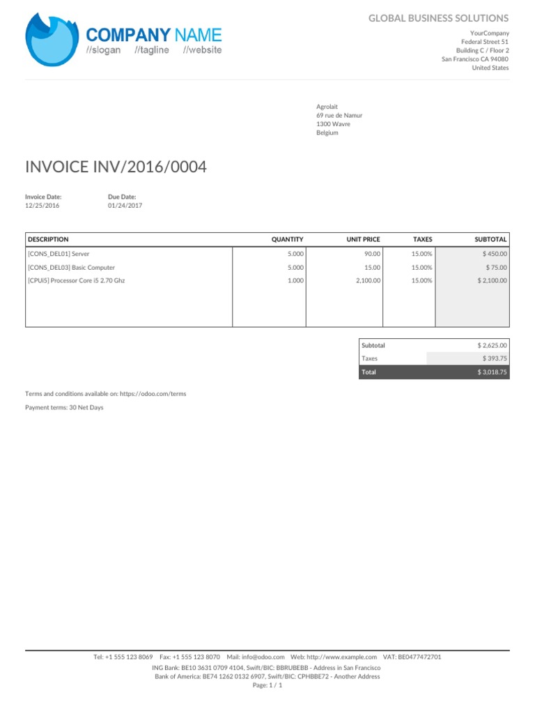 Computer Generated Invoice Summary | PDF | Computer Architecture ...