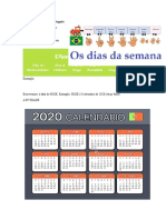 Escrevemos A Data em Português 1 C