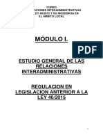 Modulo I. Las Relaciones Interadministrativas en La Ley 30-92 PDF
