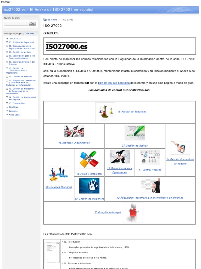 ISO 27002 Español | PDF | Seguridad de información | La seguridad ...