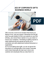 Importance of Corporate Gifts in Business World