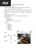 Circular Motion Experiment Final Submission