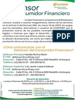 Defensor Del Consumidor Financiero 2020 COOFINEP