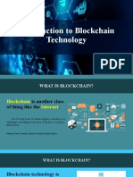 Introduction To Blockchain Technology