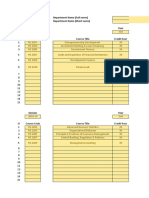 Department Name (Full Name) Department Name (Short Name) Session Year