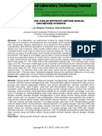Medical Laboratory Technology Journal: Akurasi Hitung Jumlah Eritrosit Metode Manual Dan Metode Otomatis