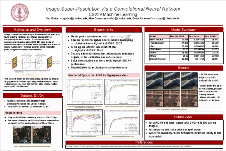 Super-Resolution with SRCNN Techniques | PDF | Artificial Neural ...