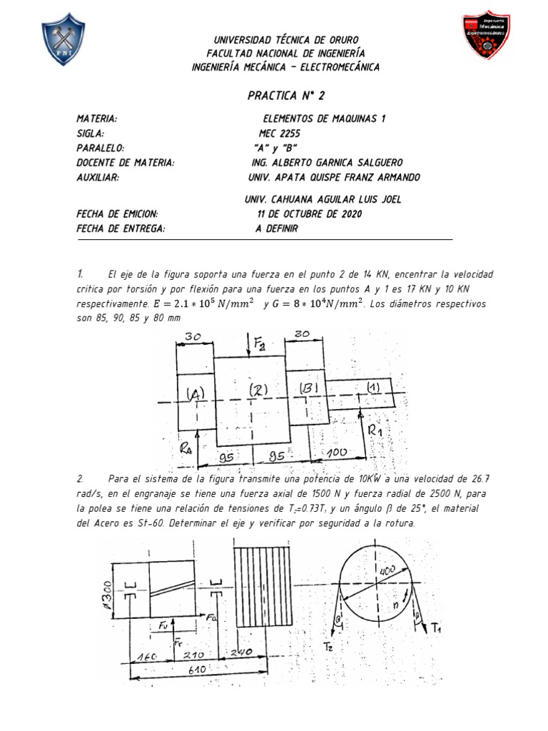 Practica 2 Pdf Engranaje Máquinas