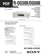 Service Manual: STR-DG500/DG600