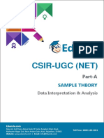 Sample Theory With Examples-Data Interpretation & Analysis (CSIR NET PART-A UNIT-9) PDF