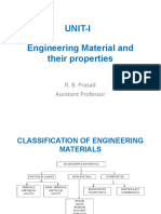 Engineering Material and Their Properties Unit-I: R. B. Prasad Assistant Professor