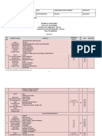 Planificare calendaristica limba engleza clasa a IV-a