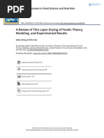 A Review of Thin Layer Drying of Foods: Theory, Modeling, and Experimental Results