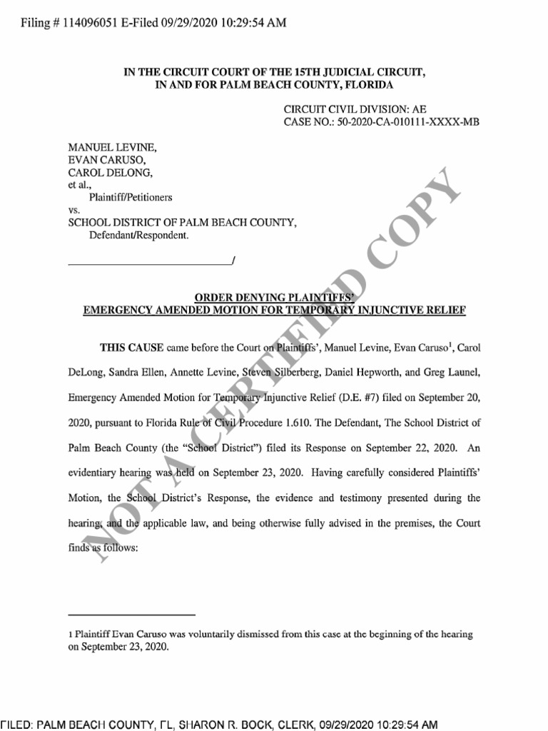 Non-Certified Copy Notice | PDF