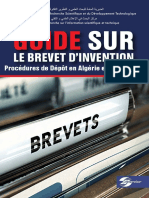 Guide Sur Le Brevet D'invention - Procedures de Dépôt en Algérie Et À L'étranger PDF