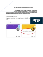 Manual de Uso Plataforma Google Classroom PDF