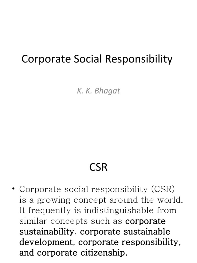 Understanding Corporate Social Responsibility | PDF | Corporate Social ...