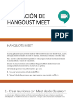 Utilizacion de Hangouts Meet