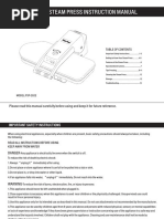 Digital Fabric Steam Press Instruction Manual