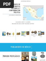 POBLAMIENTO DE MÉXICO, PROBLEMATICA HISTORICA Y CONFORMACION