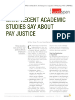 What Recent Academic Studies Say About Pay Justice