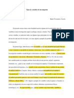 3 Tipos de Variables de Investigación PDF