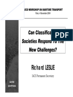 Can Classification Societies Respond To The New Challenges?