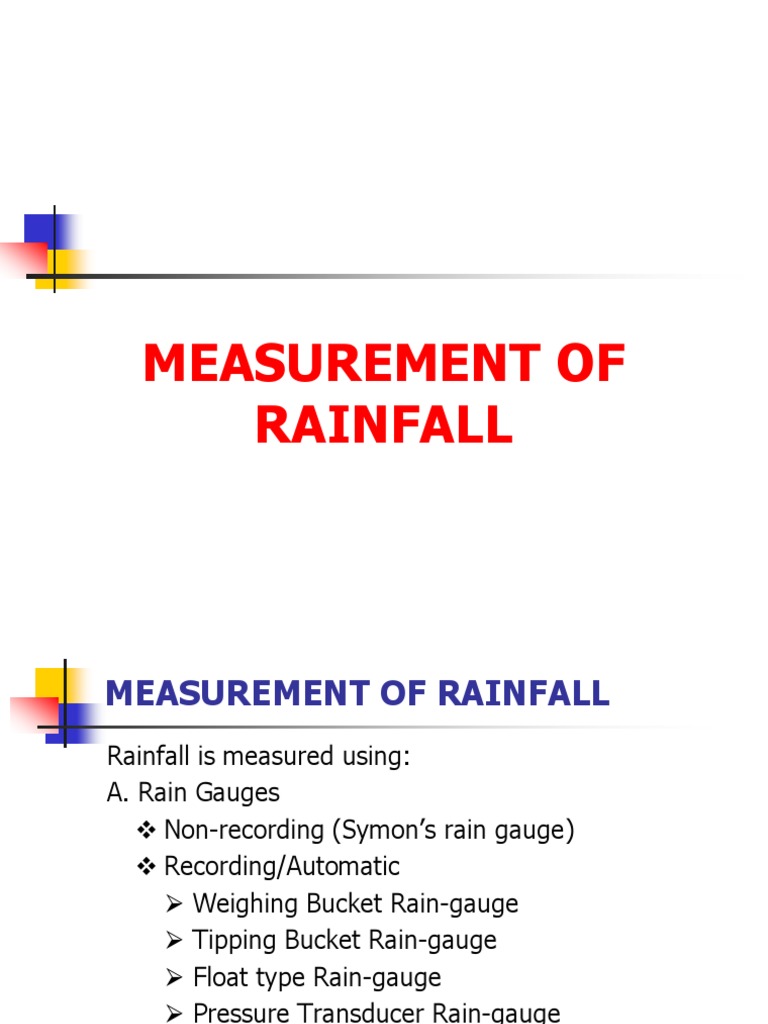 Rainfall Measurement Techniques | PDF | Contour Line | Precipitation