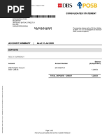 POSB Payroll Account Statement Sample | PDF | Overdraft | Financial ...