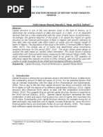 aaNDIC QUARTERLY VOL 33 NO 3 4 Article CAPITAL STRUCTURE AND PERFORMANCE OF DEPOSIT MONEY BANKS IN NIGERIA 2 PDF