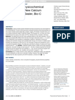 Evaluation of Physicochemical Properties of A New Calcium Silicate-Based Sealer, Bio-C Sealer