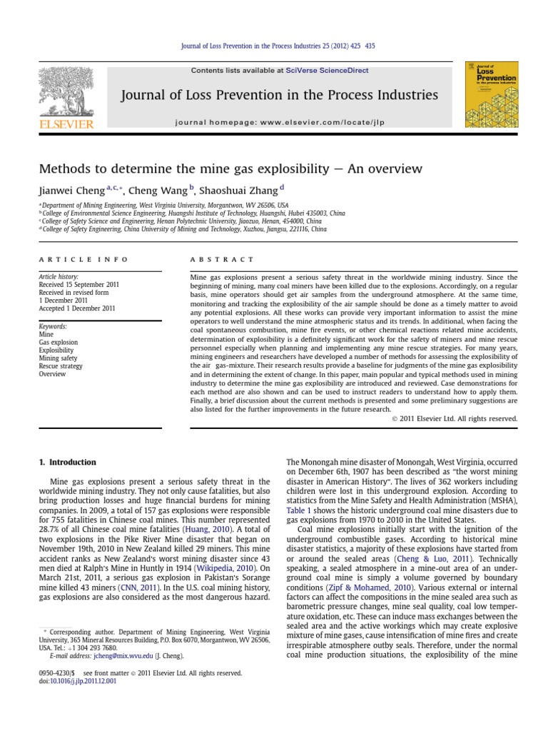 Mine Gas Explosibility Assessment Methods | PDF | Methane | Combustion