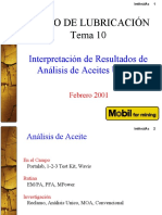 10. Interpretación de Análisis de aceites