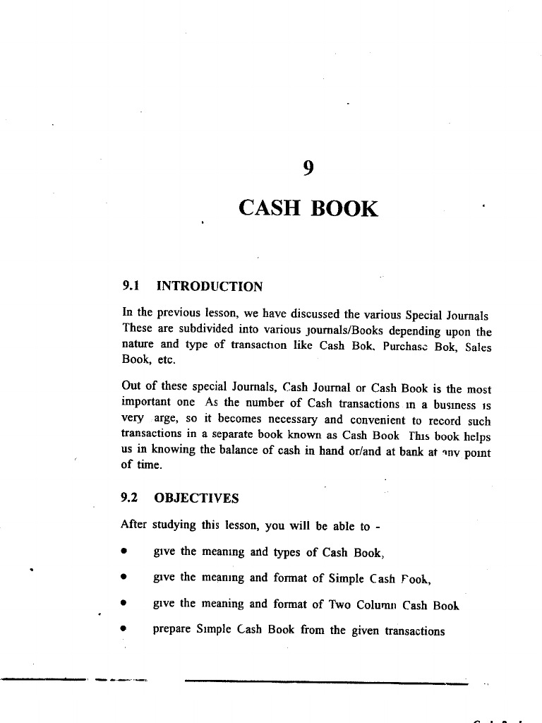 Cash Book Basics | PDF