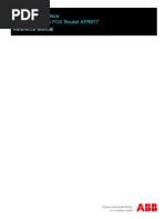 Reference Manual: Web-Based Interface Ruggedized ABB FOX Router AFR677