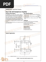 Dual 105 MW Headphone Amplifier: General Description Key Specifications