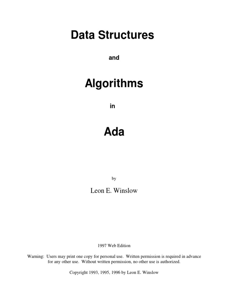 AdaData PDF | Download Free PDF | Array Data Structure | Pointer ...