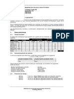 Calculo agua potable vivienda Pitrufquén