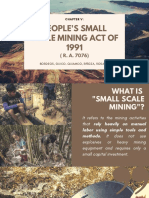 People'S Small Scale Mining Act of 1991: Bordeos, Guico, Quiamco, Riñoza, Rosales